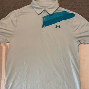 Blue Under Armour Golf Polo Size Small